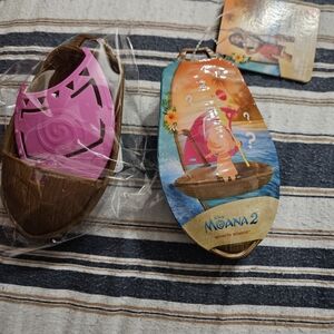 Disney Moana Kids Shoes - Pink and Brown